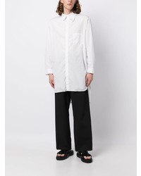 Yohji Yamamoto Collar Detailed Cotton Shirt
