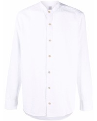Eleventy Collarless Button Up Shirt