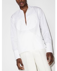 Maximilian Davis Collarless Long Sleeved Shirt