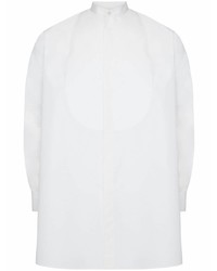 Alexander McQueen Collarless Long Sleeved Shirt