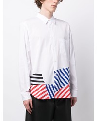 Comme des Garcons Comme Des Garons Multi Way Stripe Pattern Cotton Shirt