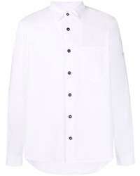 Stone Island Compass Embroidered Cotton Shirt