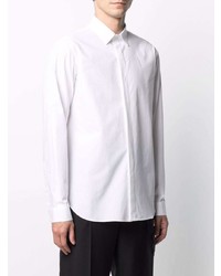 Valentino Concealed Front Button Placket Shirt