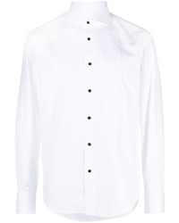 Brunello Cucinelli Contrast Buttons Cotton Shirt