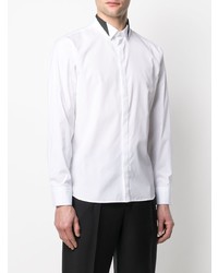 Neil Barrett Contrast Stripe Collar Shirt