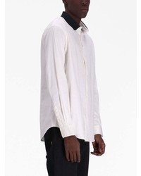 Armani Exchange Contrasting Collar Stretch Cotton Shirt