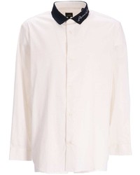 Armani Exchange Contrasting Collar Stretch Cotton Shirt