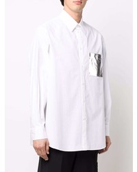 Valentino Contrasting Panel Long Sleeve Shirt
