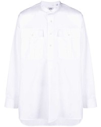 Aspesi Coreana Collarless Button Front Shirt