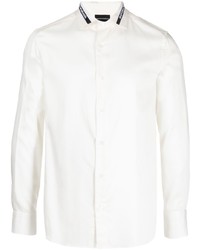 Emporio Armani Cotton Logo Collar Shirt