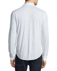 Zachary Prell Cotton Long Sleeve Sport Shirt White