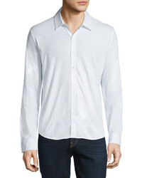 Zachary Prell Cotton Long Sleeve Sport Shirt White