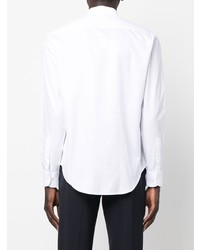 Emporio Armani Curved Hem Cotton Shirt