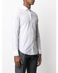 Fedeli Cutaway Collar Cotton Shirt