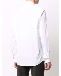 Z Zegna Cutaway Collar Cotton Shirt