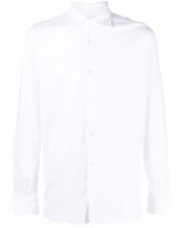 Fedeli Cutaway Collar Cotton Shirt