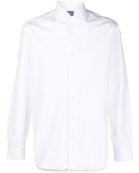 Barba Cutaway Collar Cotton Shirt
