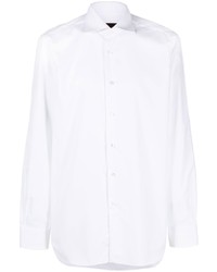 Barba Cutaway Collar Cotton Shirt