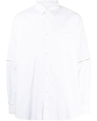 Undercover Detachable Sleeve Button Up Cotton Shirt