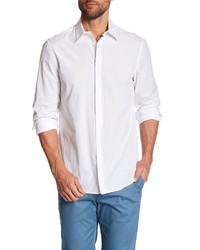 Perry Ellis Dobby Textured Long Sleeve Regular Fit Shirt
