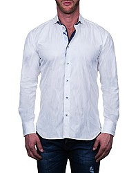 Maceoo Einstein Regular Fit Wave Button Up Shirt