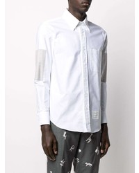 Thom Browne Elbow Patch Long Sleeve Shirt