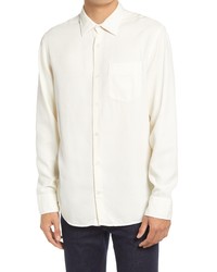 Nn07 Errico Slim Fit Solid Button Up Shirt In Off White At Nordstrom