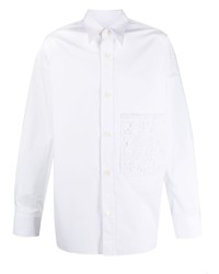 Valentino Floral Lace Pocket Shirt