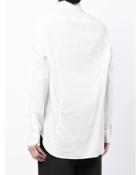 Emporio Armani French Collar Cotton Shirt