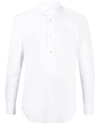 Finamore 1925 Napoli Half Button Placket Cotton Shirt