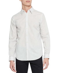Theory Irving Slim Fit Pixelated Print Button Up Shirt