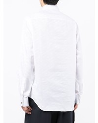 Versace Jacquard Greca Cotton Shirt