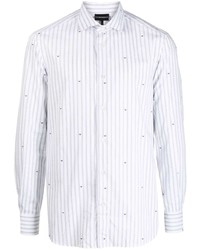 Emporio Armani Jacquard Logo Cotton Shirt