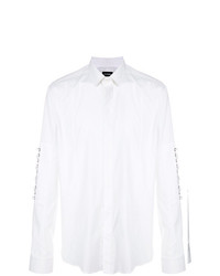 Les Hommes Lace Up Detailed Shirt