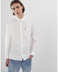 lacoste live Lacoste Lve Poplin Shirt In White