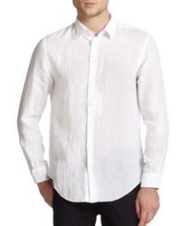 Armani Collezioni Linen Button Down Shirt
