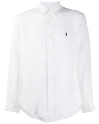 Polo Ralph Lauren Linen Logo Embroidered Shirt