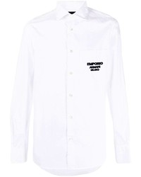 Emporio Armani Logo Appliqu Cotton Shirt