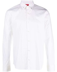 Hugo Logo Collar Long Sleeve Shirt
