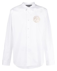VERSACE JEANS COUTURE Logo Detail Cotton Shirt