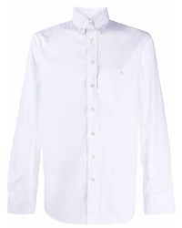 Etro Logo Embroidered Cotton Shirt