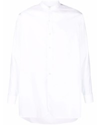 Maison Margiela Logo Embroidered Cotton Shirt
