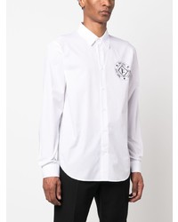Just Cavalli Logo Patch Cotton Shirt