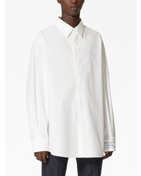 Valentino Garavani Logo Patch Long Sleeve Shirt