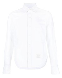 Thom Browne Logo Patch Long Sleeve Shirt
