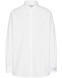 Valentino Garavani Logo Patch Long Sleeve Shirt