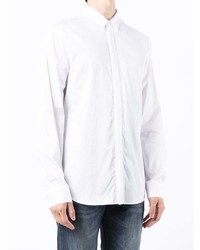 Armani Exchange Logo Placket Long Sleeved Shirt