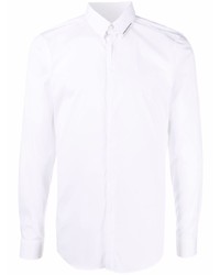 Les Hommes Logo Plaque Button Up Shirt