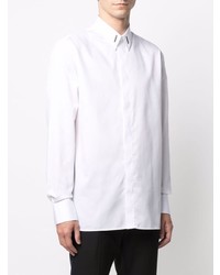 Givenchy Logo Plaque Long Sleeve Shirt