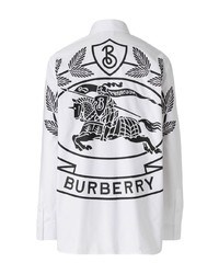 Burberry Logo Print Cotton Shirt